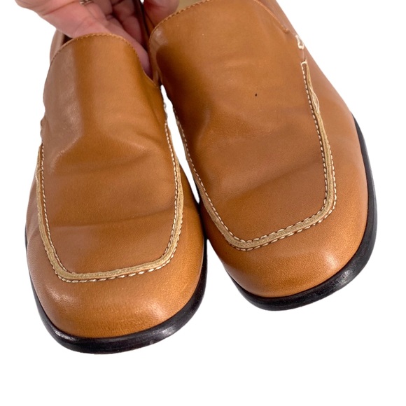 Ralph Lauren Leather Tan Heels Size 8 - Picture 4 of 8